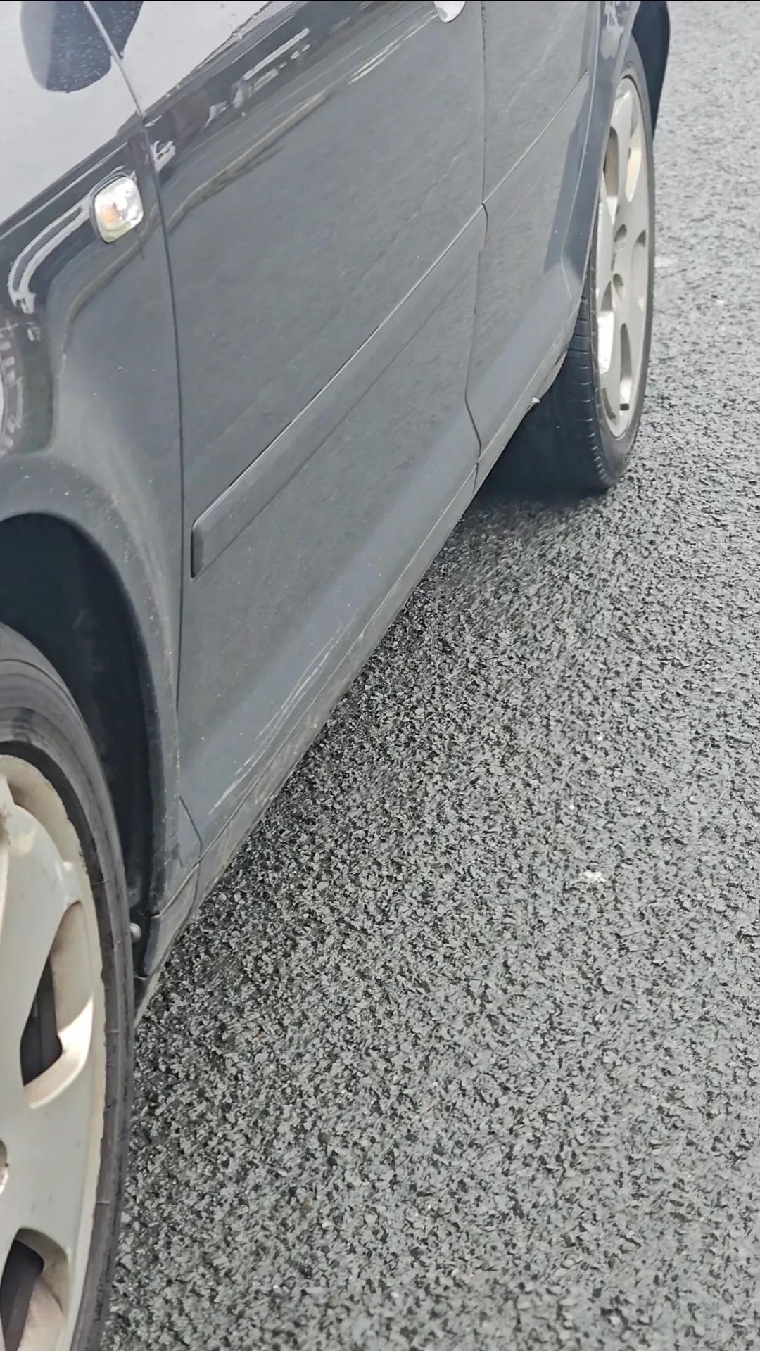 Audi exterior detailing before in Plymouth